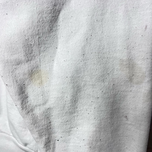 Vtge Jerzees Ocean City New Jersey White Sweatshirt L Outdoors Preppy Academia - Picture 4 of 6